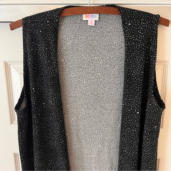 Lula Roe Sleeveless Vest Midi Length Star Print - Picture 4 of 8